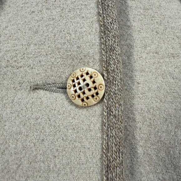 Geiger Collections Austria Wool Womens 40 Tan Cardigan Jacket Sweater Buttons - Picture 4 of 10
